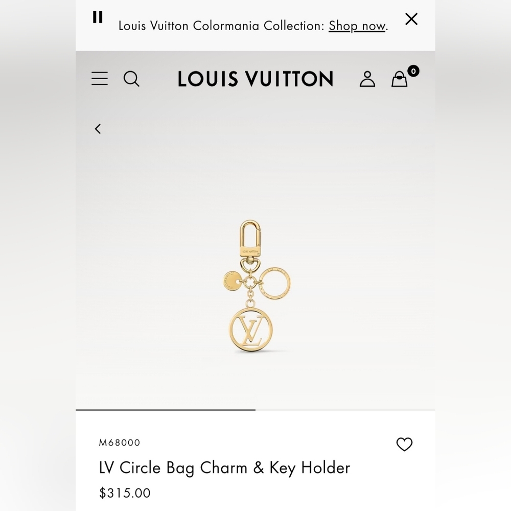 Authentic Louis Vuitton Empty Drawer Box Circle Bag Charm Key Holder W Tags Set - Picture 13 of 14